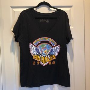 TORRID VAN HALEN V NECK SHIRT